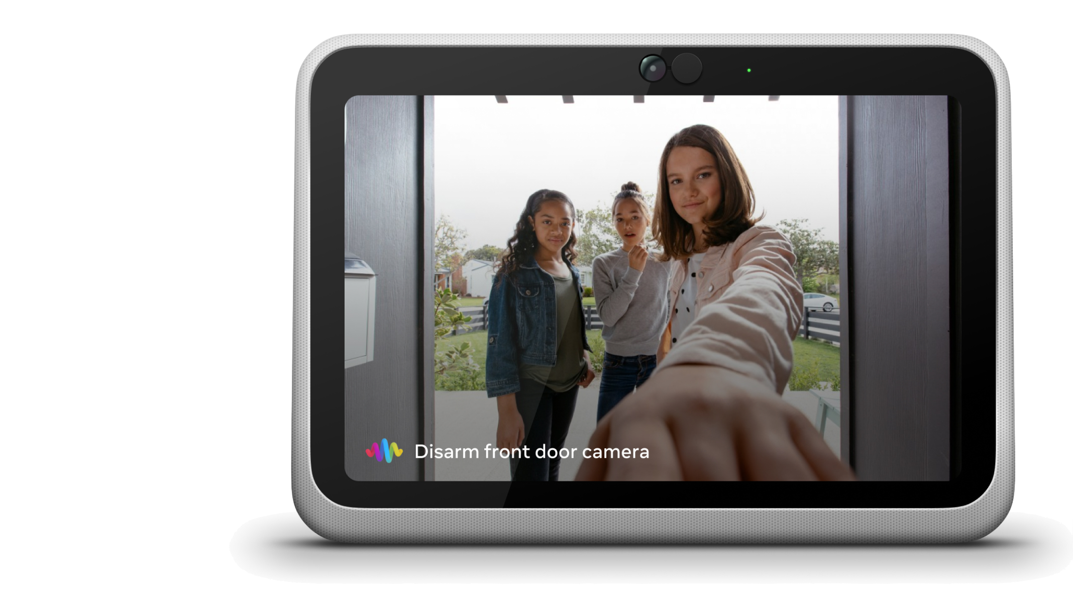 Portal Assistant disarm front door camera voice interface